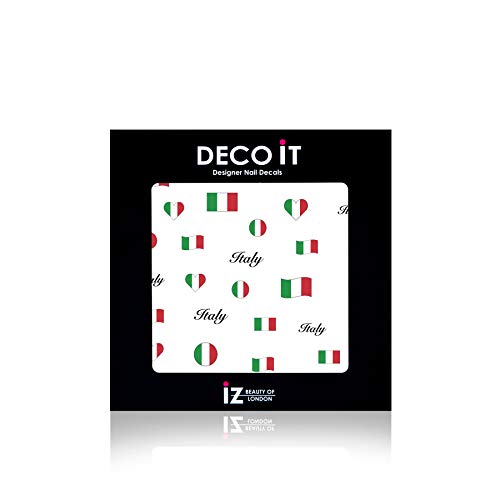 Italy Flag Nail Decals/Stickers by iZ Beauty LDN