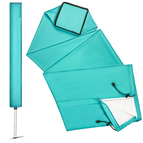 BESPOTCL Schutzhülle für Wäschespinne - 600D Oxford Wasserdicht | Staubdicht & UV-beständig | Universal 180x16x16cm für Leifheit/Brabantia/Vileda - Gartenpflege Wäschespinne-Schutz für Hausfrauen