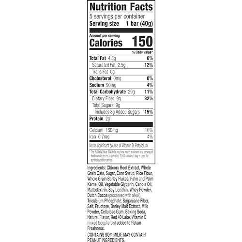 Fiber One Chewy Bars, Oats & Chocolate Strawberry Fiber Snacks thumb #7
