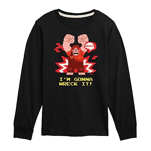 Disney Wreck It Ralph - I'm Gonna Wreck It - Toddler & Youth Long Sleeve Graphic T-Shirt