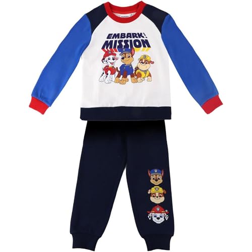 Paw Patrol Survêtement en coton pour enfants, ensemble confortable et doux pour un usage quotidien, vêtements de sport pour enfants de la Pat' Patrouille