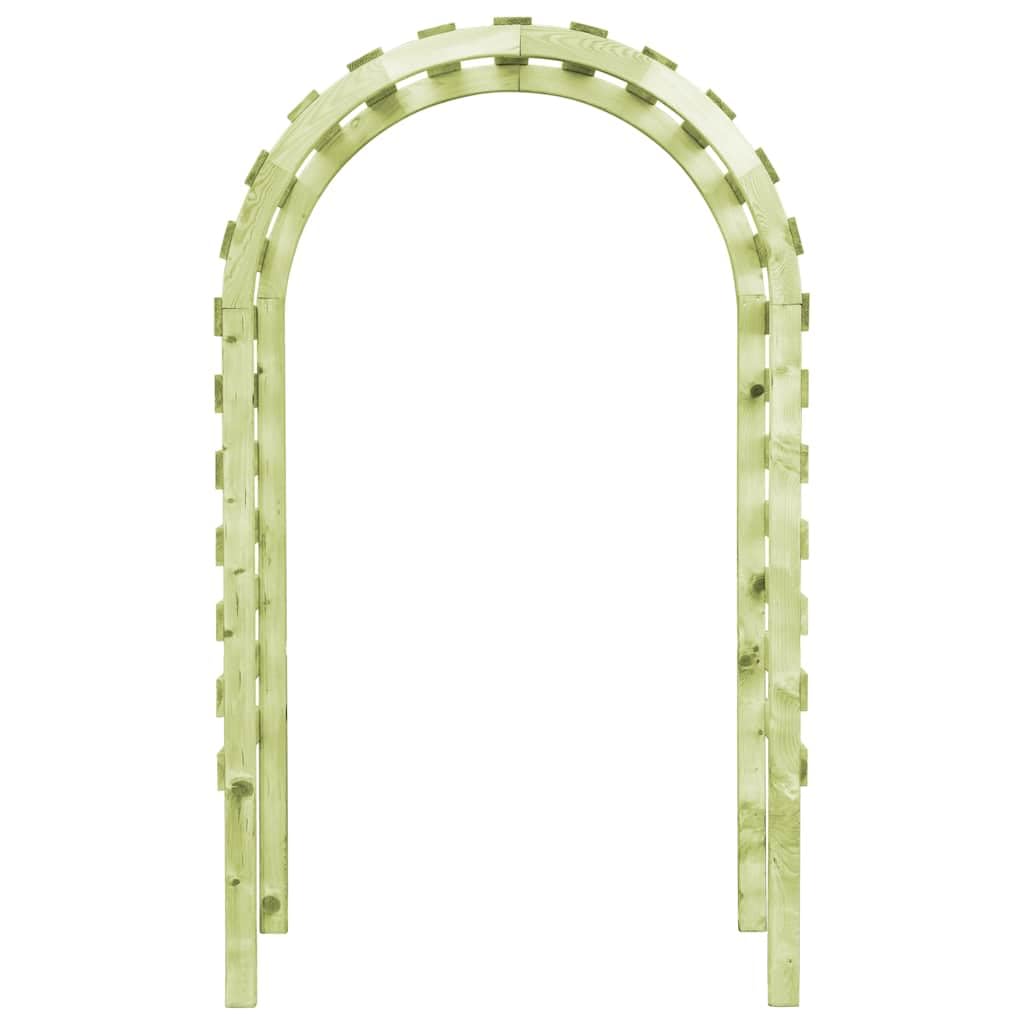 Pergola da giardino in legno di pino impregnato, 130 x 60 x 230 cm, traliccio per piante rampicanti, design ad arco per terrazza e giardino