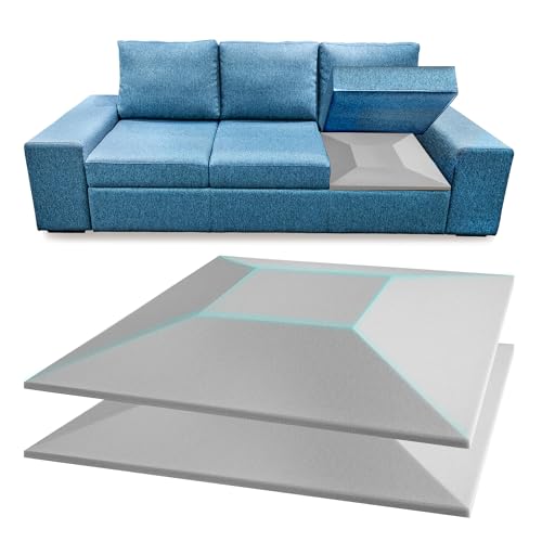 Desunqin Foam Couch Cushion Support, 20\" X 20\" Square Couch Supports for Sagging Cushions, High-Density Sofa Cushion Support Couch Cushion Replacement Insert Pads for Under Cushion Sag Repair