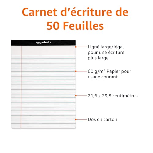 Blocs-notes lignés format grand format pour ne plus manquer d'espace d'expression