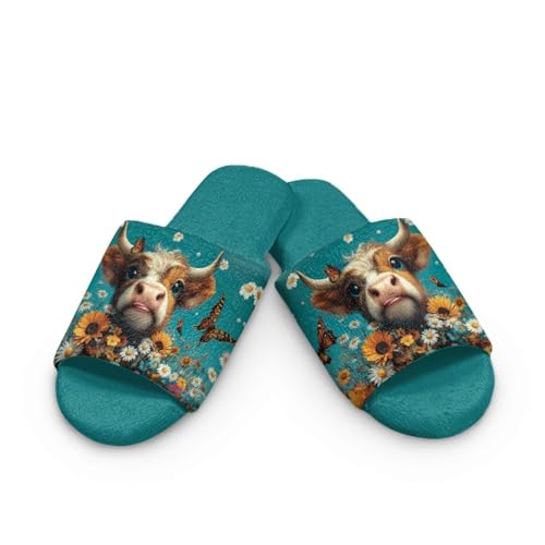 Wanyint Home Slippers Women Open Toe House Shoes Slip On Bedroom Slippers Women Footwear Cute Indoor Home Slides Washable2