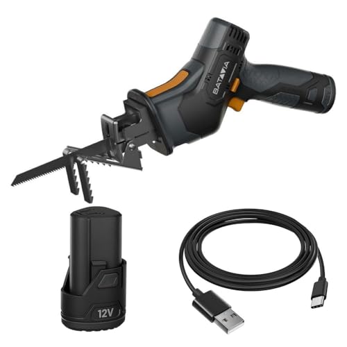 Fixxpack 2.0 Scie sabre sans fil 12 V (avec batterie et câble de charge USB-C)