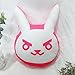 HYSLYQ Juguetes De Peluche Overwatch'S Pink DVA Rabbit Plush Pillow Toys OW Game Over Pillow Cosplay Cojines Juguetes para Niños Regalos 50Cm