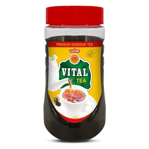 Vital Classic Loose Leaf Tea - Black Tea Beverages, Black Chai Tea, Naturally Anti Oxidized Black Loose Tea Leaf Blend- 450gm- Easy To Use Jar Cover