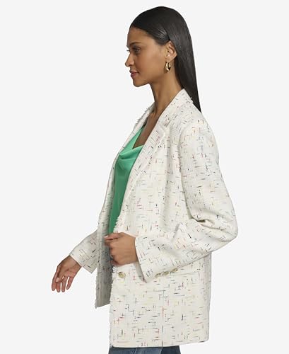 KARL LAGERFELD Women's Tweed Fashion Blazer3