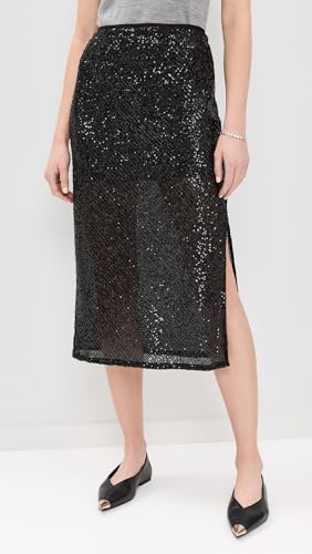 Enza Costa Women's Sequin Bias Skirt2