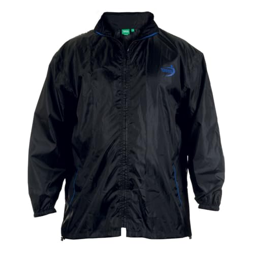 Image of D555 Duke Mens Zac Big Tall Packaway Weather Proof Rain Jacket Black 2XL