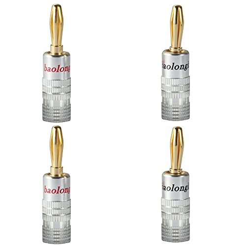 Baolongking Conectores banana de altavoz