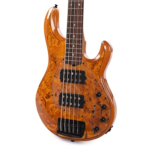 Sterling By Music Man 5 String Bass Guitar, Right, Amber (Ray35Hhpb-Am-R2) #TOP25