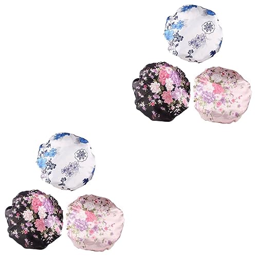 Bonnet de nuit femme alopécie en satin élastique grand volume