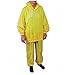 CONDOR 4PCG1 2 Piece Rainsuit w/Hood, Yellow, XL, One Box of 25 Suits/Sets