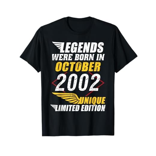 Cumpleaños Octubre 2002 Edición Limitada Regalo Used Vintage Camiseta