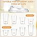 Ziliny 100 Count 90mm Strawless Sipper Lids, Clear PET Lids for Plastic Cup Disposable Cover for 12oz, 16oz, 20oz, 24oz Cold Brew, coffee, beer, cocktail, wine or Beverage Cups