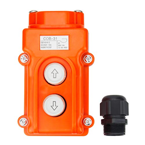 Electrical Buddy Monmentary Up Down Button Hoist Pushbutton Switch Cob31 Ac250V 15A Ac380V 10A #TOP5
