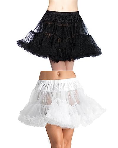 womens women Meowcos Women’s Petticoat Lolita Short Skirts Tutu Crinoline Underskirt