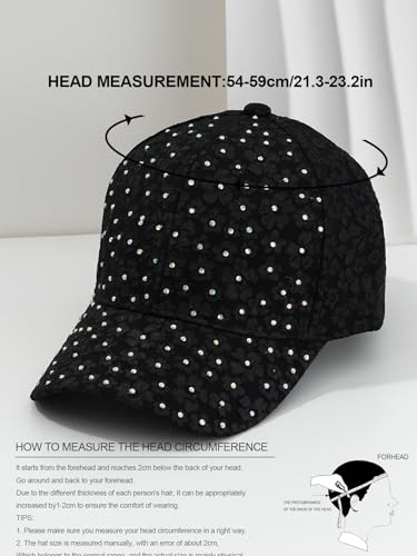 Casquette de baseball femme strass blanche idéale pour la plage - 6