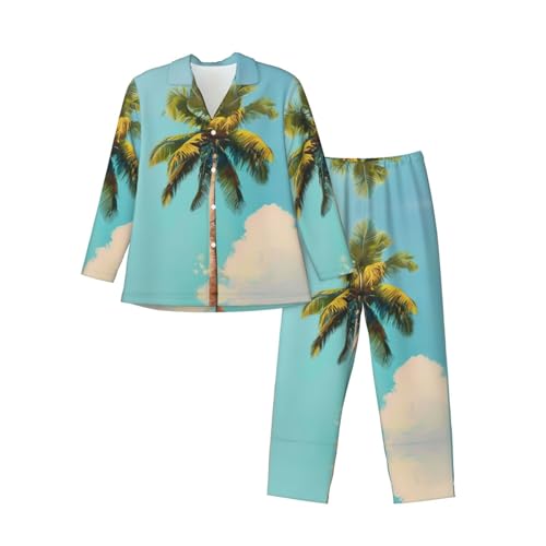 Pyjama à manches longues homme ensemble contre le froid nocturne tissu doux à poches