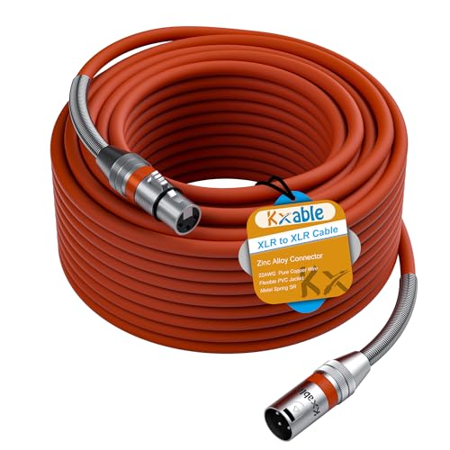 Kxable XLR Microphone Cable 200 FT, XLR Male to Female
