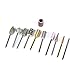 SpeTool Nail Art Drill Bits Tools Kit 3/32'' For Manicure Pedicure 10Pcs/Pack Assorted