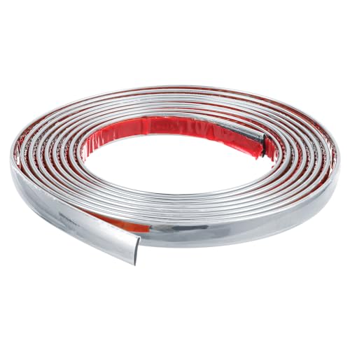 Remate para marcos de espejo sin obra usando junquillo flexible impermeable plata