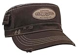 Harley-Davidson Men's Embroidered Genuine Oval Painter's Cap, Brown PC21639