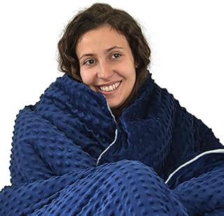 Tranquillow - Weighted Blanket with Removable Cover and Reflexology Eye Mask, Weighted Blanket Adult Set for King Size Bed, Sleep Aids for Adults, Bedding and Linen Essentials, 9kg