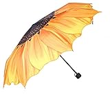 SD&EY Regenschirm, Sonnenschutz, UV-Schutz, Winddicht, Automatisch klappbarer Sonnenblumengelb Kompakter Kreativ-Regenschirm, Rutschfester Tragegriff, Geeignet für Geschäftsreisen