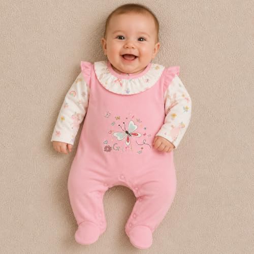 Image of EIO 100% Cotton Rompers Sleepsuits Jumpsuit Night Suits for Infants Newborn Baby Boys & Girls
