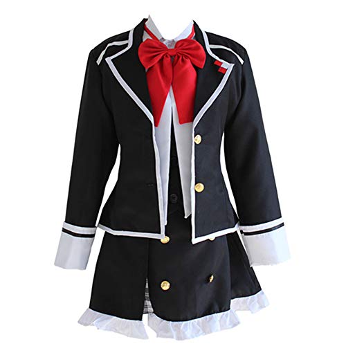 Anime Diabolik Lovers Cosplay Costumes Yui Komori Uniforms Halloween Carnival Party (L) White