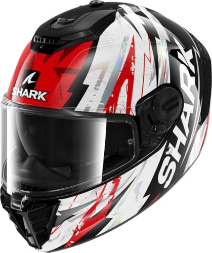 SHARK, Casco Moto Integrale SPARTAN RS HIBOLT Black Red Chrome KRU, XL
