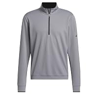 Adidas Golf Core Lightweight 1/2 Zip Pullover Grey Three LG — image 8