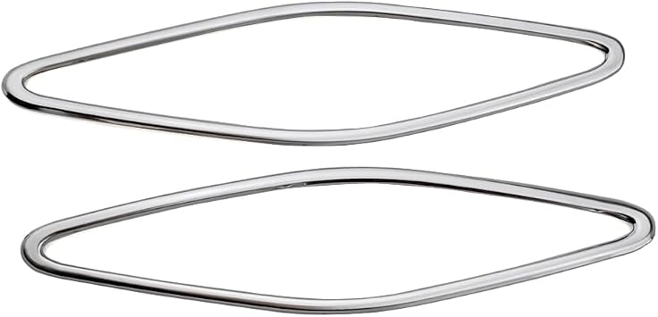Matte Silver Car Interior Accessories Stainless Steel Decor A Pillar Audio Speaker Cover Frame Trim Compatible for Volkswagen VW ID.4 ID4 2021-2024