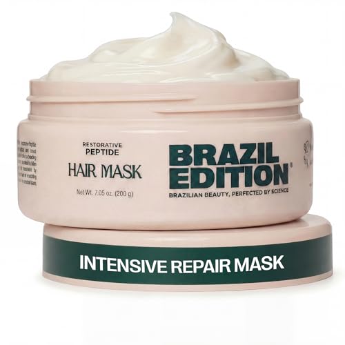 Glimmr 10-Minute Hair Mask for Damaged Hair – Deep Conditioner with Bonding Protein, Castor Oil & Superfood Extracts – Restores Shine, Reduces Breakage, Softens, Strengthens & Adds Fullness