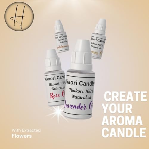 Image of Candle Making Kit | Candle Making Kit | Soy Wax | Glass Jars | Rose, Lavender, Jasmine, Sandalwood Fragrance Oils | Wick Holder | Scented Kit & More (Regular Kit)