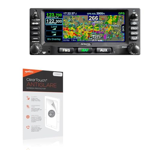 BoxWave Screen Protector Compatible with Avidyne IFD440 - ClearTouch Anti-Glare (2-Pack), Anti-Fingerprint Matte Film Skin