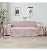 Country Style Dark Grey Sofa Slipcover for 3 Cushion Couch Durable Washable Fit Universal