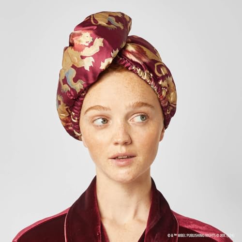 Kitsch Harry Potter x Toalha de Cabelo de Microfibra de Cetim para Mulheres - Presente de Dia dos Na