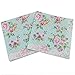 Plateaux de papier de rose Nosts imprimés Tissus de cocktails floraux pour le déjeuner de mariage 20pcs 33x33cm pour la maison