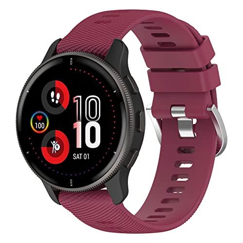 6 correas de silicona para Garmin Vivoactive 6 42mm miniatura 5