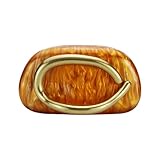 DEBIMY Women Acrylic Clutch Box Metal Handle Evening Bag Trendy Ladies Shoulder Crossbody Purse for Wedding Party Causal, Orange