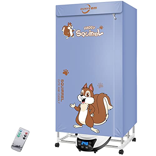 Foldable Clothes Dryer Portable Apartment Laundry Drying Rack Remote Control Low Noise 1600W-1.6Meters for RV Camping Home 110V