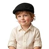Générique Casquette Tweed pour Bébé/Enfant Béret Plate Chapeau Gavroche Respirant Réglable Casquette Newsboy Gatsby Vintage Protection Solaire Chapeau Doublure Souple, Plusieurs Saisons, 3 16 Ans