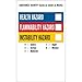 Brady 99175, 5" x 3" Paper Blank Write On Paper Container Label, 3 Rolls of 500 pcs