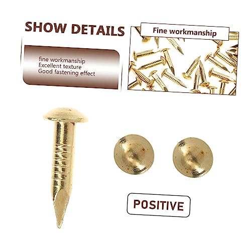 Clavos para muebles con cabeza redonda de cobre puro 285 piezas para manualidades miniatura 5