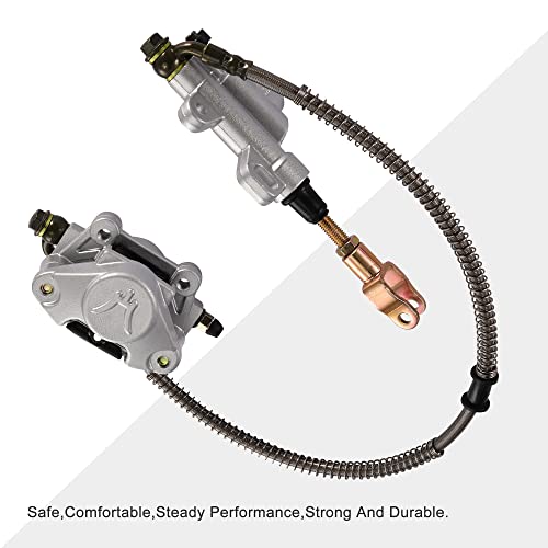 Goofit Rear Disc Brake Assembly Master Cylinder Caliper Replacement For 150Cc 200Cc 250Cc Chinese Atv Quad #TOP3