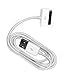 EVERMARKET 3 Feet Replacement White USB Charger Data Sync Cable for Apple iPhone 4, 4s, 3G, 3GS, 2G, iPad 1/2/3 iPod touch, iPod Nano (1 Pack)
